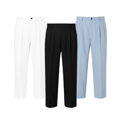 THE STRUCTURED CHINO SET — BUY 1, GET 3 