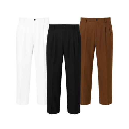 THE STRUCTURED CHINO SET — BUY 1, GET 3 