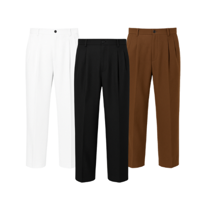 THE STRUCTURED CHINO SET — BUY 1, GET 3 